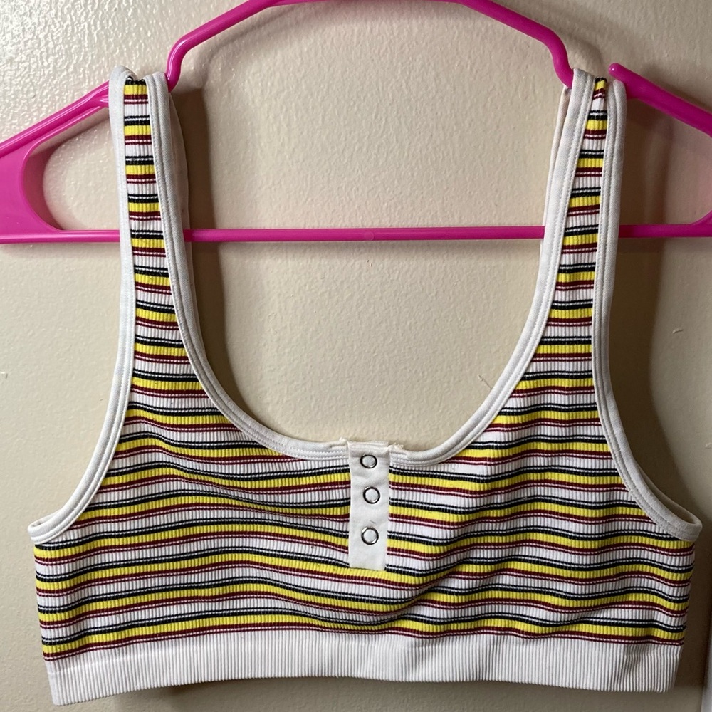 Forever 21 striped bralette sz M
